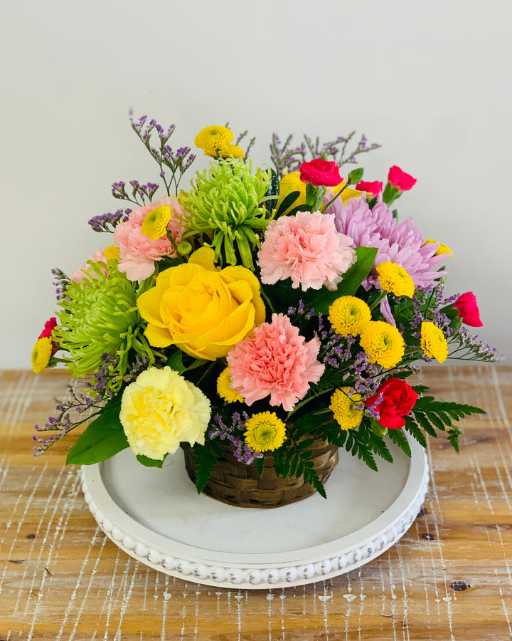 Beautiful Basket Flower Bouquet