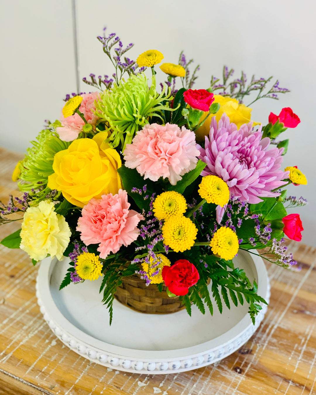 Beautiful Basket Flower Bouquet