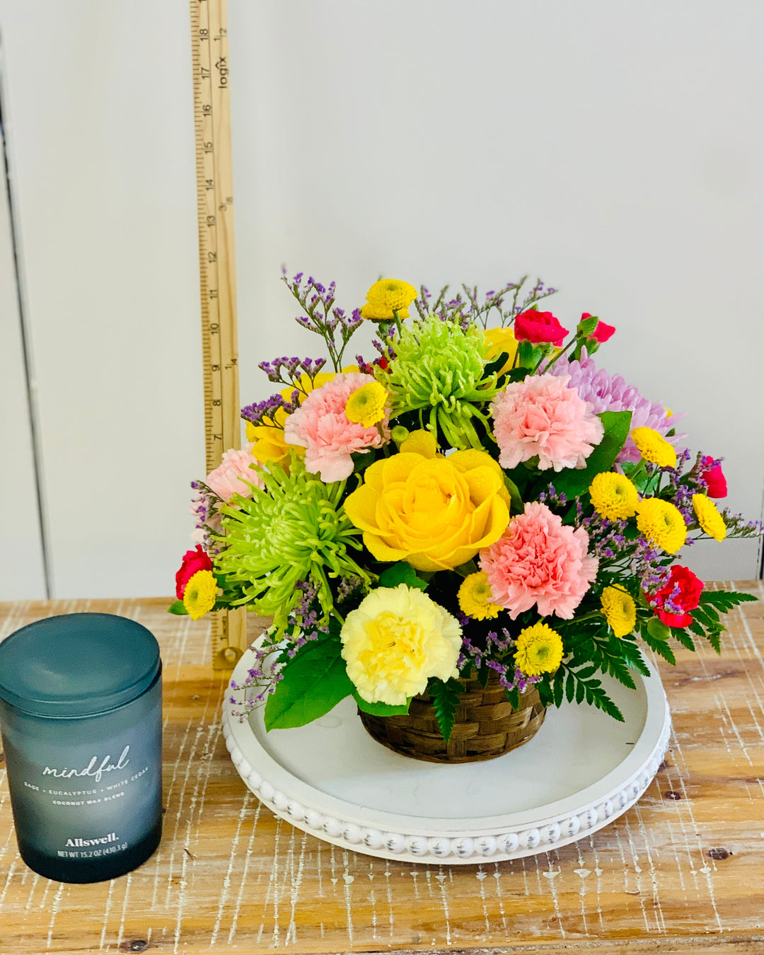 Beautiful Basket Flower Bouquet